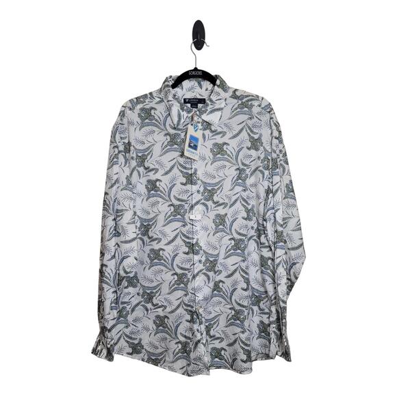 Other - NWT Cremieux Men's XL Shirt Dressy Casual Button‎ Down Lightweight Floral